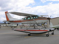 N9493Z @ RHV - Float-equipped 1981 Cessna TU206G at Reid-Hillview Airport, San Jose, CA - by Steve Nation