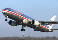 N389AA @ EGCC - On the way out west. - by Kevin Murphy