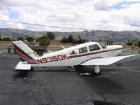 N9350K @ RHV - ASA/American School of Aviation (titles) 1976 Piper PA-28R-200 minus engine at Reid-Hillview Airport, San Jose, CA - by Steve Nation
