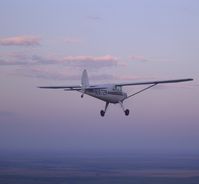 N1872K @ KSYF - Over St. Francis, KS - by Rob, flying in his 8A/F