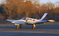 N15064 @ 1B6 - Piper Seneca I Sunset Landing at Hopedale (1B6) - by Ray Ford