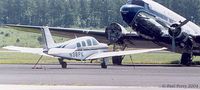 N38PK @ TTA - Parked with some pretty heady company, even if N44V is one engine short