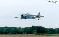 N43NA @ PVG - One of the Fighter Factory's SNJs buzzes PVG's runway - by Paul Perry