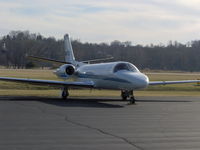 N911CB @ KSUS - 2002 Cessna Citation V - by Travis Jett