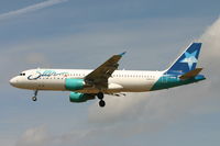 F-GRSN @ BRU - short before landing on rnw 25L
