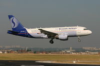 OO-SSG @ BRU - landing on rnw 02