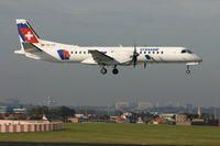 HB-IYE @ BRU - landing on rnw 02 - by Daniel Vanderauwera