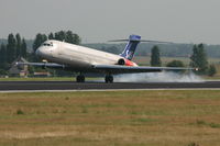SE-DIC @ BRU - flight SK4743 is landing on rnw 25L