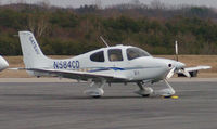 N584CD @ DAN - Sats white with stripes - by Richard T Davis