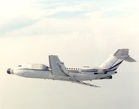 N164W @ BWI - Northrop Grumman's BAC 1-11 testbed aircraft (N164W) in flight. Aircraft based at BWI Airport (Baltimore, USA).