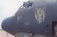 90-0167 @ NTU - AC-130 gunships often have death related nosearts, how appropriate