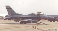 92-3925 @ GSB - Notice the training AGM-88s on the Air National Guard F-16DJ