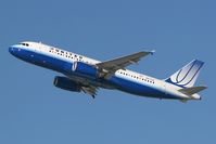 N417UA @ LAX - Departing RWY 25R on a clear January afternoon. - by Dean Heald
