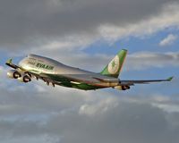 B-16410 @ LAX - Climbing out from RWY 25R late in the afternoon in November. - by Dean Heald