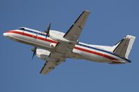 N397AE @ LAX - American Eagle N397AE (Saab 340) departing LAX RWY 25R.