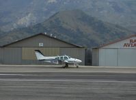 N21BB @ SZP - 1974 Beech 95-B55 BARON, Two Continental IO-470-L 260 Hp, Military equivalent T42/T42A COCHISE built under same ATC 3A16 - by Doug Robertson