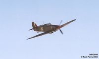 N943HH @ GSB - Hawker Hurricane inbound during the Warbird Pass in Review
