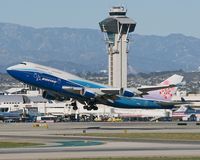 B-18210 @ LAX - China Airlines - B-18210 (Boeing Dreamliner paint scheme) departing LAX RWY 25R on a clear day in January 2006.