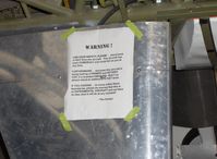 N273MD @ SZP - Dickenson Howard DGA-21, WARNING! to visitors - by Doug Robertson