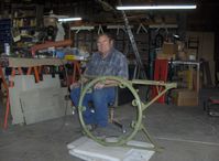N273MD @ SZP - Bruce Dickenson, skilled & dedicated constructor with R-1340-57 engine mount for Dickenson Howard DGA-21 - by Doug Robertson