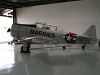 N96281 @ CCB - Commemorative AF CCD Harvard IIA in hangar at Upland, CA - by Steve Nation