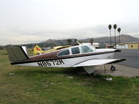 N8572M @ RIR - 1963 Beech P35 Bonanza at Flabob Airport, CA - by Steve Nation