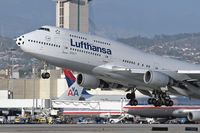 D-ABTB @ LAX - Lufthansa D-ABTB (Brandenburg) departing LAX RWY 25R.