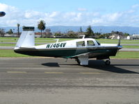 N7464V @ RHV - 1975 Mooney 20C taxiis in bright sunshine at Reid-Hillview Airport (San Jose), CA - by Steve Nation