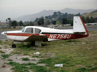 N6756U @ RIR - 1963 Mooney M20C at Flabob Airport (Riverside, CA) just before the storm! - by Steve Nation