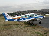 N2007A @ RIR - 1978 Beech C24R Muskateer at Flabob Airport (Riverside, CA) just before the storm! - by Steve Nation