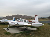 N3095D @ RIR - 1956 Cessna 310 at Flabob Airport (Riverside, CA) just before the storm! - by Steve Nation