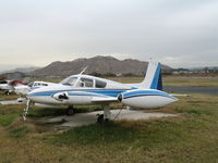 N6086 @ RIR - 1958 Cessna 310 at Flabob Airport (Riverside, CA) just before the storm! - by Steve Nation