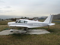 N4805L @ RIR - 1967 Piper PA-28-180 (minus prop) at Flabob Airport (Riverside, CA) just before the storm! - by Steve Nation