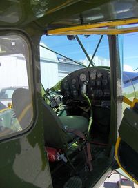 N62364 @ SZP - 1953 Cessna 305A as US ARMY L-19A BIRD DOG, forward cockpit and instrument panel, formerly served with Canadian Military, rebuilt and restored with upgrade Continental E-225 225 Hp engine and constant-speed prop - by Doug Robertson