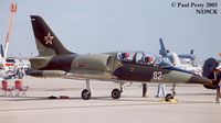 N139CK @ GSB - The frontal shot of White 62.  Nice scheme on this L-39