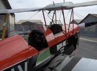 N675LF @ SZP - 1944 DeHavilland TIGER MOTH DH.82A, cockpit instrument panels & center wing fuel tank - by Doug Robertson