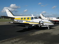 N7342R @ RHV - 1974 Beech 60 at Reid-Hillview Airport (San Jose), CA - by Steve Nation