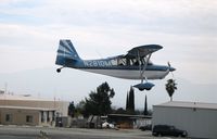 N281DM @ CCB - 1999 American Champion Acft 7GCBC landing at Cable Airport (Upland), CA - by Steve Nation