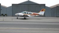 N4373W @ CCB - 1974 Beech 95-B55 rolling out at Cable Airport (Upland), CA - by Steve Nation