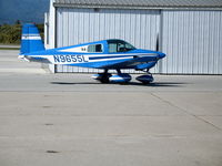 N9655L @ WVI - 1973 Grumman American AA-1B taxying at Watsonville, CA - by Steve Nation