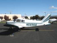 N56966 @ WVI - Beach Barons 1973 Piper PA-28-140 in brilliant sunshine at Watsonville, CA - by Steve Nation