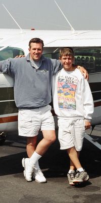 N739NU - my father and i on a flight only a month befre its crash - by my good friend, and the pilot during that day