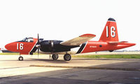 N716AU @ MHR - Aero Union's freshly painted air tanker 16 - by Bill Larkins