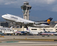 D-ABVK @ LAX - Lufthansa D-ABVK (Boeing 747-430) - FLT DLH475 departing LAX RWY 25R enroute to Frankfurt Main (EDDF), Germany.