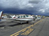 N1965Z @ SZP - 1965 Beech S35 BONANZA, Continental IO-520-B 285 Hp, tip tanks, tri-blade prop mods - by Doug Robertson