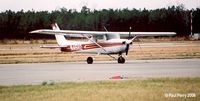 N45112 @ PVG - Cessna sitting on the ramp near her almost-twin.