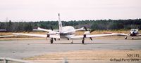 N911PJ @ PVG - The aft end of this perky little twin - by Paul Perry