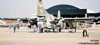 N5234A @ NKT - The Tracker and some of her crew, taking in the airshow