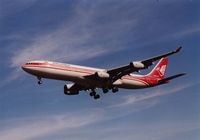 4R-ADC @ EGLL - Airbus A340 - Air Lanka on finals Rwy 27L - by Syed Rasheed