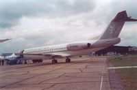 G-MABH @ EGLF - F-100 at Farnborough Air Show - by Syed Rasheed